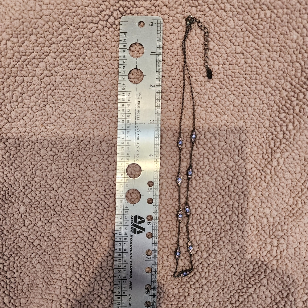 Delicate Choker Rhinestone Necklace - Picture 1 of 5